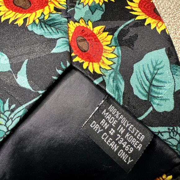 Vintage Garfield Sunflowers Men's Neck Tie Paws Addiction - Picture 5 of 5